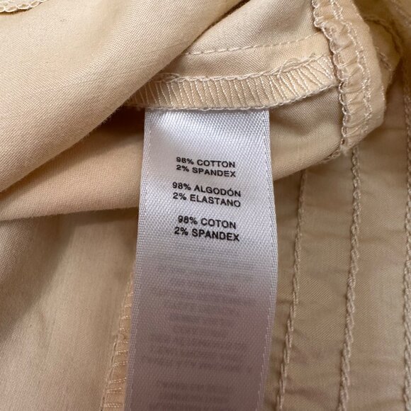 Chico's Jacket Size 1 M Pale Yellow Full Zip Pockets Lightweight Summer - Picture 6 of 12